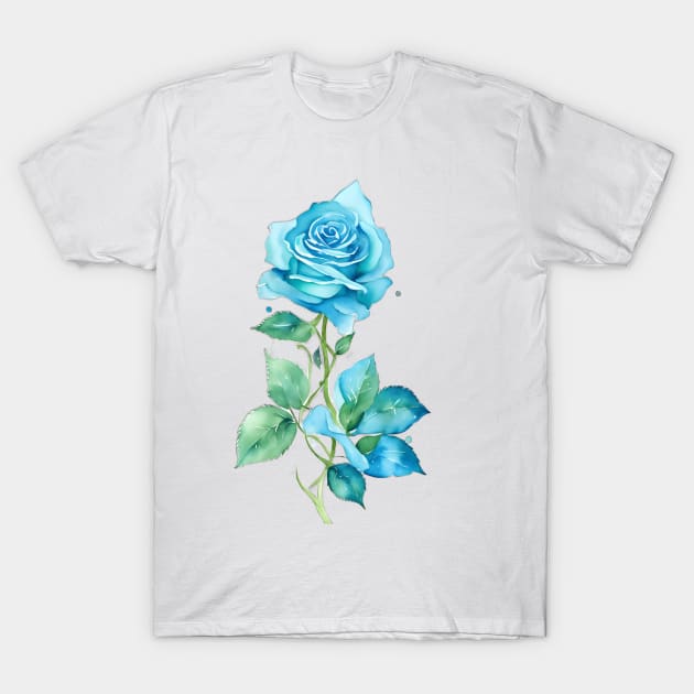 Rose blu top t shirt